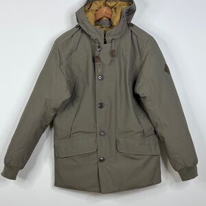 Eddie Bauer B-9 Parka Mens Small Slate Green Waterproof Goose Down Winter Coat
